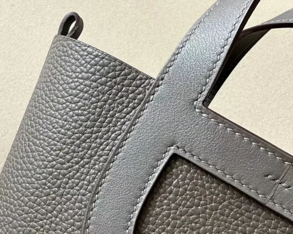 Hermès Picotin TC & Swift 8F Tinware grey Silver Hardware 18cm Full Handmade