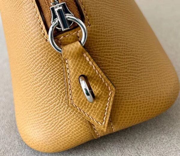 Hermes Bolide Epsom Leather 2S Sesame yellow Silver Hardware 26cm Full Handmade