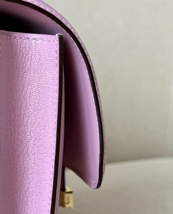 Hermes Constance Chevre mallow purple Gold Hardware 18cm Full Handmade