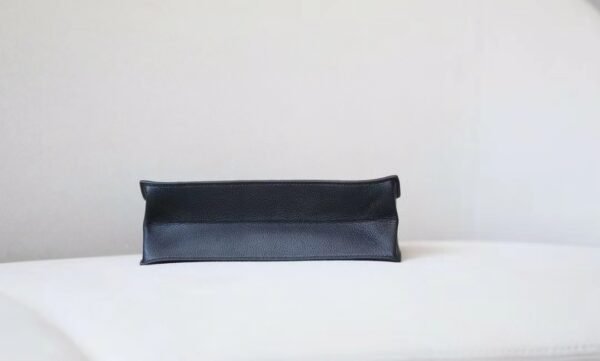 Hermes Kelly dance evercolor CK89 Black Silver Hardware 22cm Full Handmade