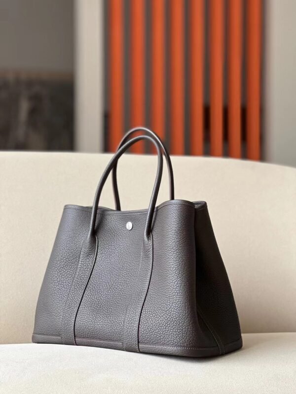 Hermes Garden Party negonda 46 ebony Silver Hardware Ghw 36cm Full Handmade