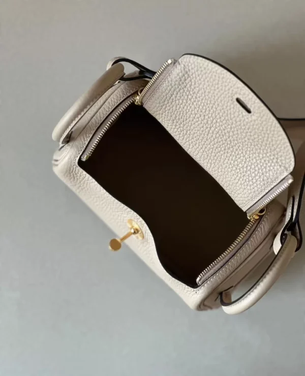 42e57dea8f3aee7-jpg Hermès Mini Lindy TC clemence S2 Light Khaki Gold Hardware 19cm Full Handmade