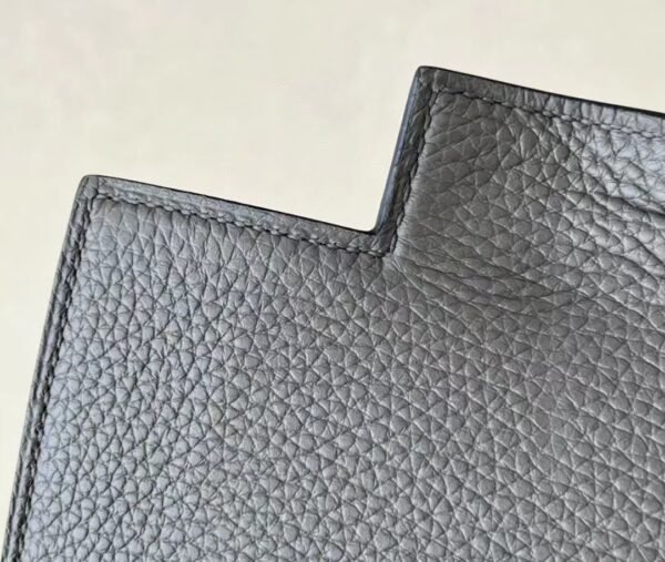 Hermes Kelly Togo CK18 Etoupe Grey Silver Hardware 28cm Full Handmade