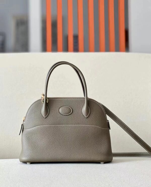 Hermes Bolide TC Etoupe Grey Gold Hardware 26cm Full Handmade