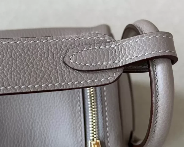 4777c9230a6cf30-jpg Hermès mini Lindy clemence M8 asphalt grey Silver Hardware 19cm Full Handmade