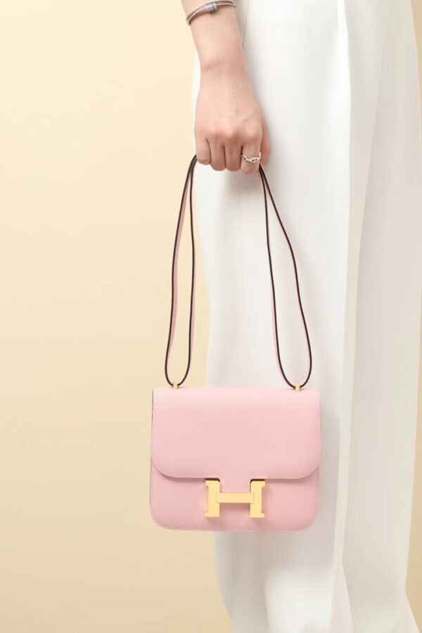 GPC Mode Constance Epsom 3Q Sakura Pink Gold Hardware 18cm Full Handmade