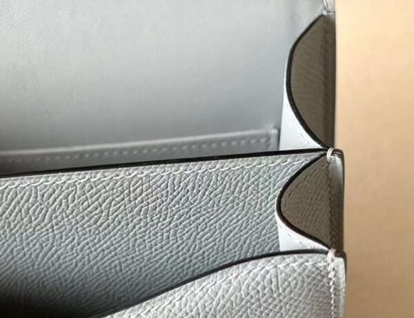 Hermes Constance epsom J7 Linen blue Silver Hardware 18cm Full Handmade