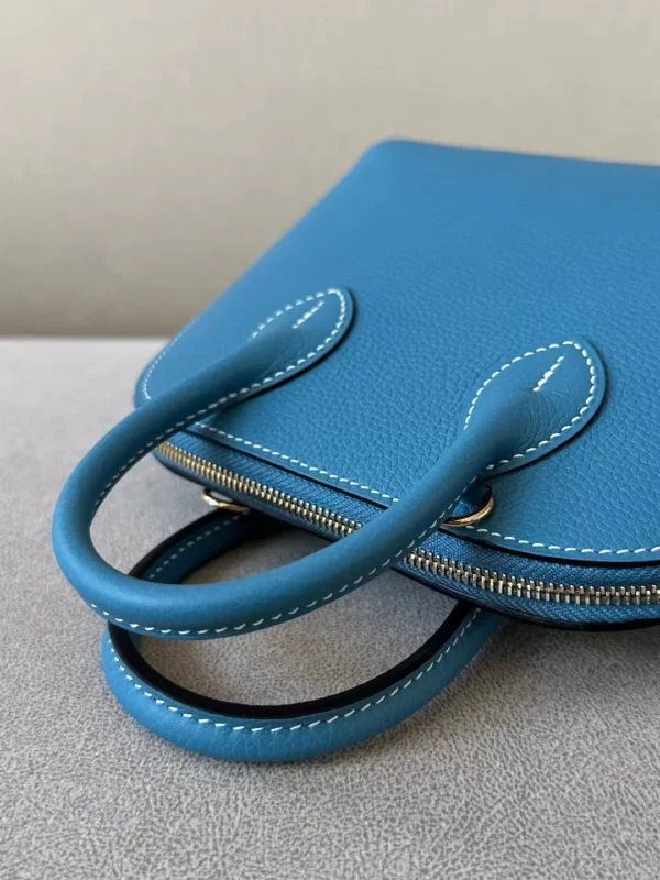4cef76c4bca7d5b-jpg Hermès Mini Bolide Evercolor D2 New denim blue Gold Hardware 18cm Full Handmade