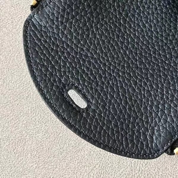 Hermès mini Lindy TC clemence CK89 Black Gold Hardware 19cm Full Handmade