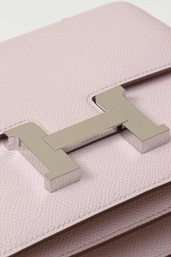 GPC Mode Constance Epsom Light Purple Pink Silver Hardware 18cm Full Handmade