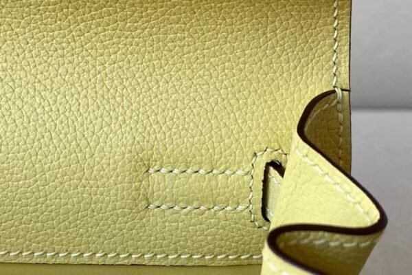 Hermes Kelly dance evercolor 1Z Light Yellow Gold Hardware 22cm Full Handmade