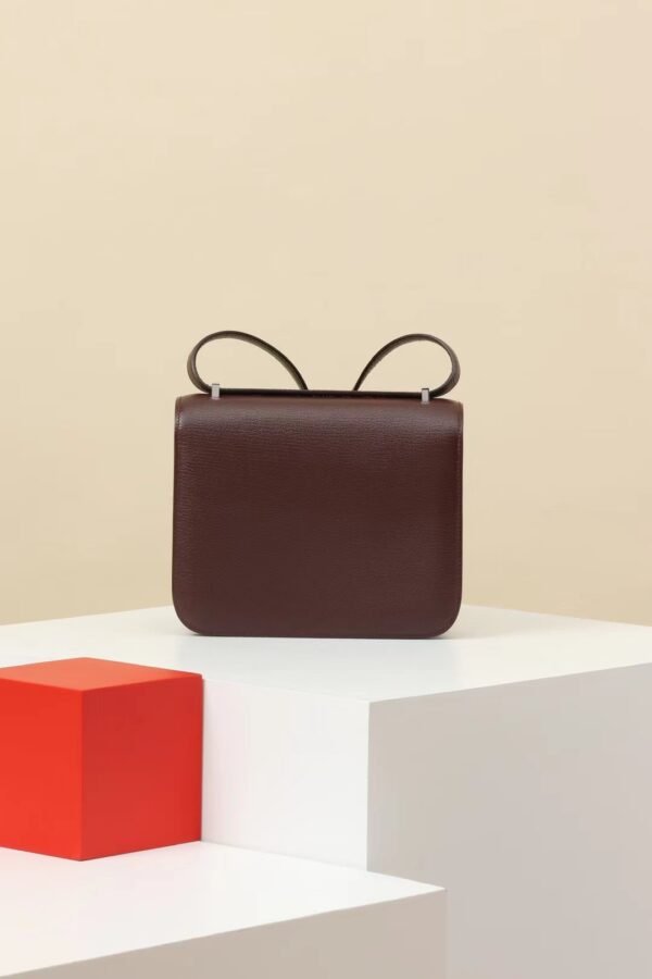 51d3410aed378d8 GPC Mode Constance Chevre OG Brownish red Silver Hardware 18cm Full Handmade