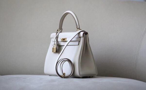 5215546294945ae Hermès Kelly togo swift CC10 Creamy White Gold Hardware 25cm Full Handmade