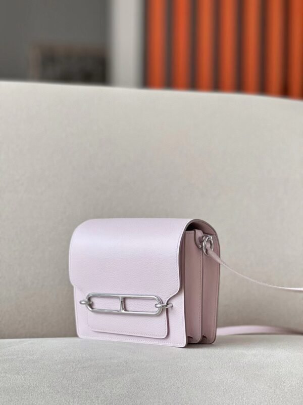 56463be25187d0b Hermes Roulis evercolor 09 Light Purple Silver Hardware 19cm Full Handmade