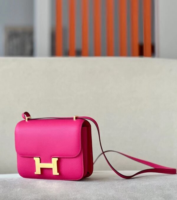 Hermès Constance Epsom 0E Rose Pink Gold Hardware 18cm Full Handmade