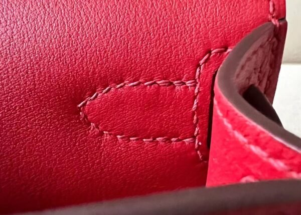 Hermes Mini Jypsiere Swift capsicum red Gold Hardware 23cm Full Handmade