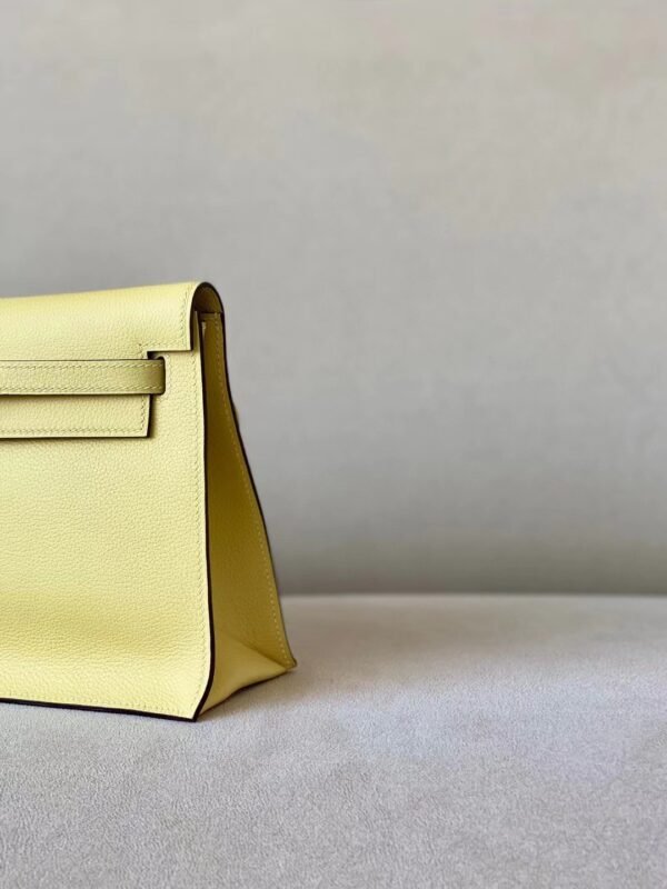 Hermes Kelly dance evercolor 1Z Light Yellow Gold Hardware 22cm Full Handmade