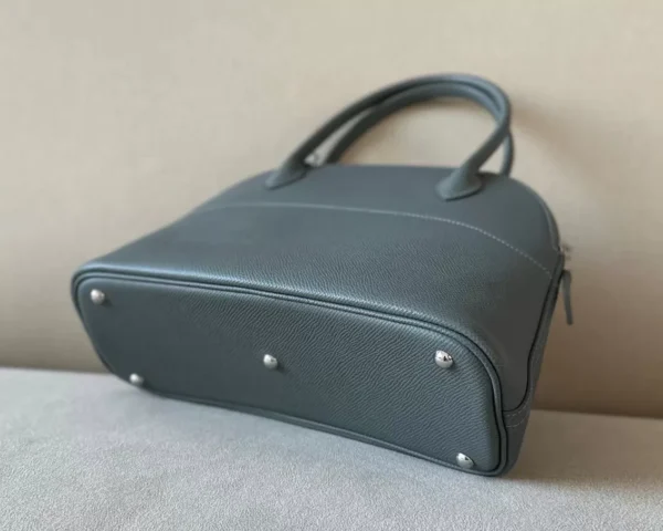 Hermès Bolide Epsom 63 Almond green Silver Hardware 27cm Full Handmade