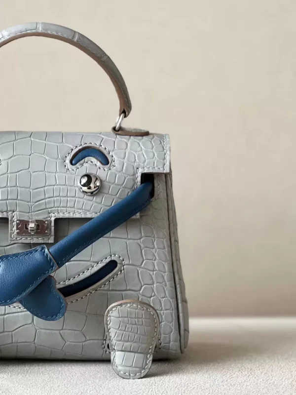5e690d435e22496-jpg Hermès Kelly Doll Swift & Matte Alligator 80 Pearl Grey & S4 Deep Blue Silver Hardware 16cm Full Handmade