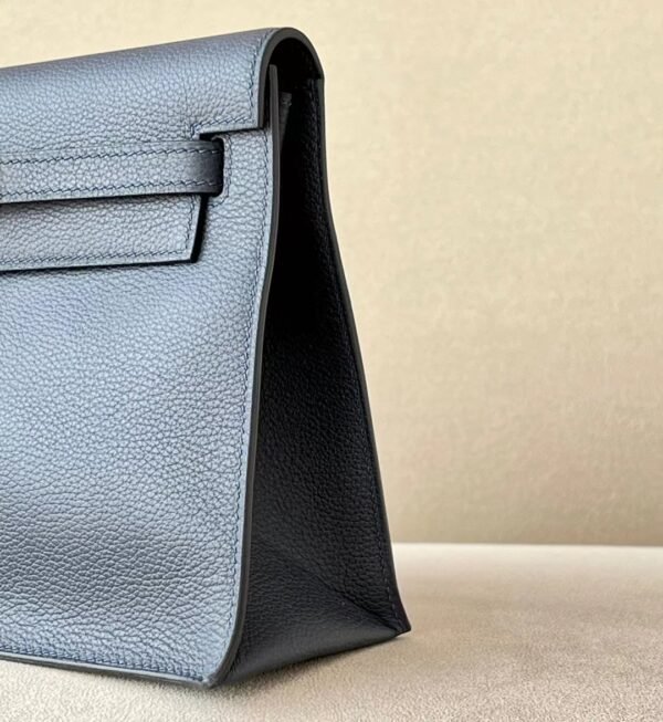 Hermes Kelly dance evercolor Deep Blue Silver Hardware Phw 22cm Full Handmade