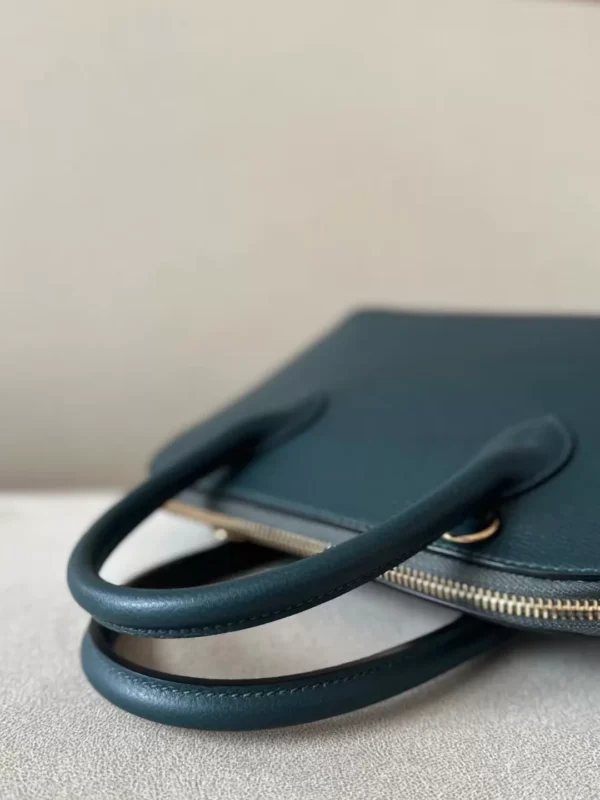 Hermès Bolide Evercolor 1T Dark green Gold Hardware 26cm Full Handmade
