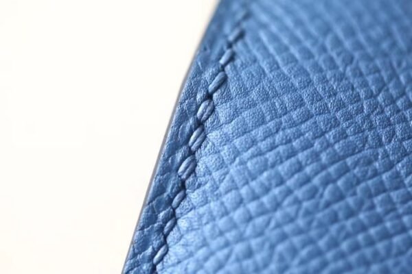 Hermès Constance Epsom R2 Agate blue enamel buckle Silver Hardware 18cm Full Handmade