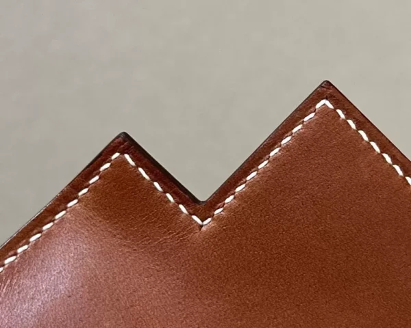 Hermès Kelly pochette Barenia & Canvas CK37 Golden Brown Gold Hardware 22cm Full Handmade