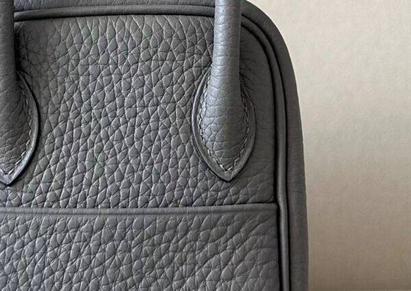 65453dfbabca145 Hermès mini Lindy TC clemence OL Deep Grey Silver Hardware 19cm Full Handmade
