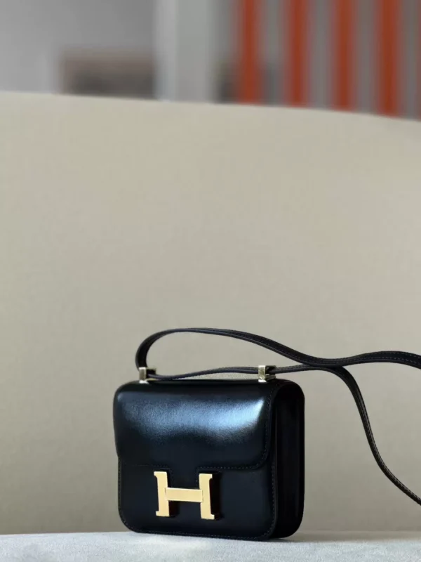 65b70d6f2f9b35e-jpg Hermès Constance Shiny Box Leather CK89 Black Gold Hardware 13.5cm Full Handmade