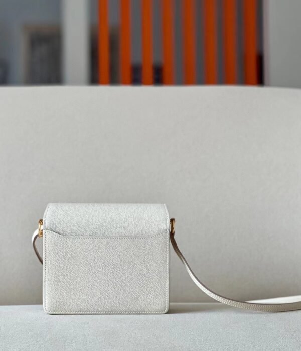 Hermès Roulis evercolor CC10 Creamy White Gold Hardware 19cm Full Handmade