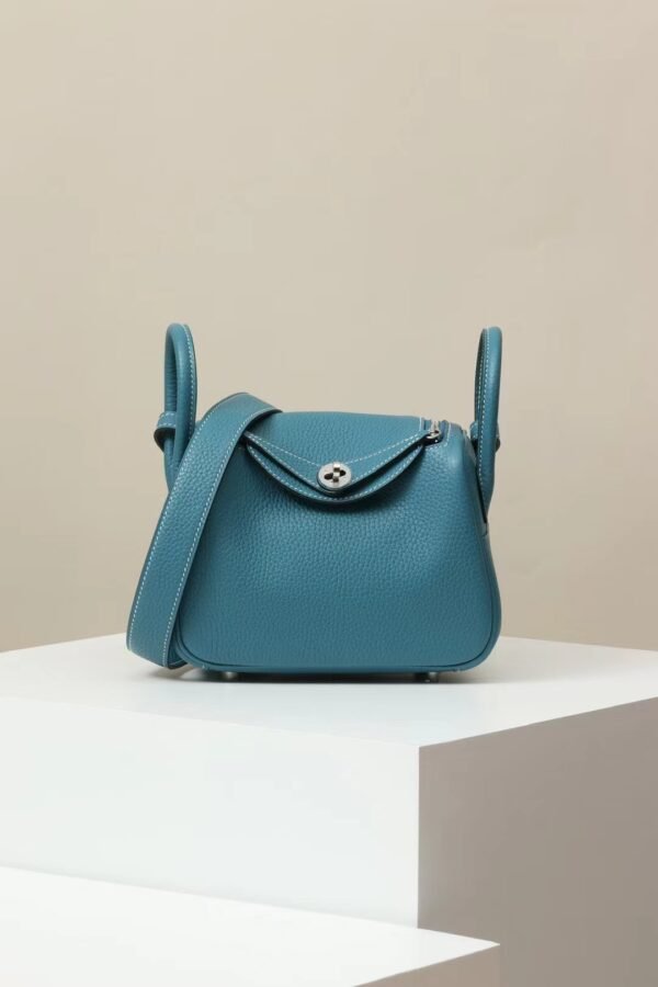 GPC Mode Lindy clemence Leather D2 New Denim blue Silver Hardware 19cm Full Handmade