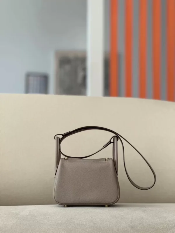 688295a4ed0b986-jpg Hermès mini Lindy clemence M8 asphalt grey Silver Hardware 19cm Full Handmade