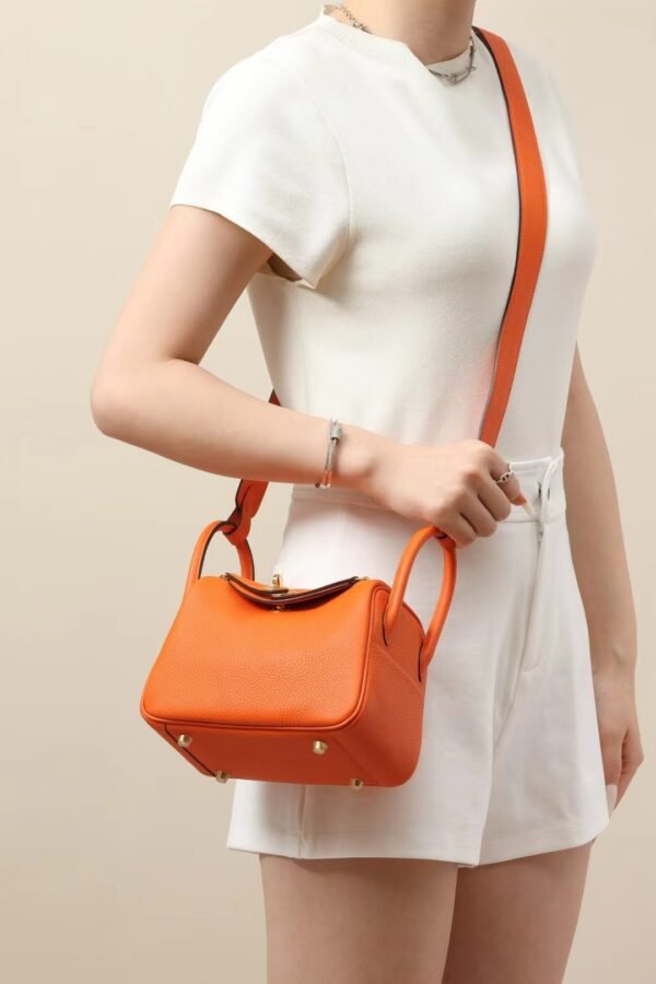 GPC Mode Lindy clemence Leather 9J Orange Gold Hardware 19cm Full Handmade