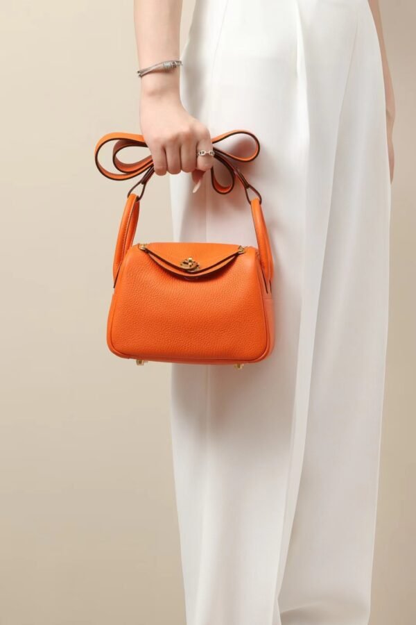 GPC Mode Lindy clemence Leather 9J Orange Gold Hardware 19cm Full Handmade