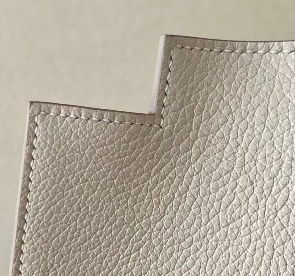 Hermes Kelly dance evercolor CC10 Creamy White Silver Hardware 22cm Full Handmade