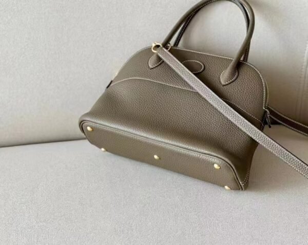 Hermes Bolide TC Etoupe Grey Gold Hardware 26cm Full Handmade