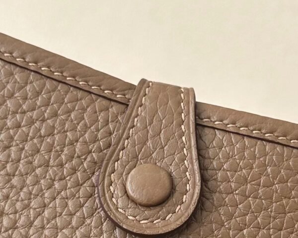Hermès mini Evelyne TC DO Deep Khaki Gold Hardware 17cm Full Handmade