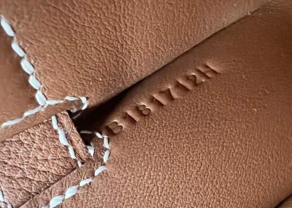 Hermes Mini Jypsiere Evercolor CK37 Golden Brown Silver Hardware 23cm Full Handmade