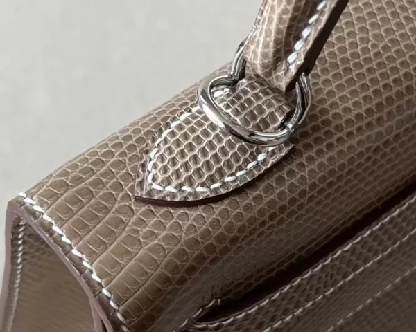 6d40bad55494e67-jpg Hermès Kelly wild Lizard 17 Twine grey Silver Hardware 25cm Full Handmade