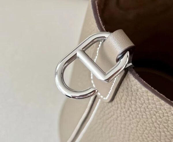 706d82548e0b2fe-1 Hermes Picotin TC Leather Etoupe Grey Silver Hardware 18cm Full Handmade