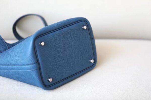 Hermès picotin TC S4 Deep Blue Silver Hardware 18cm Full Handmade
