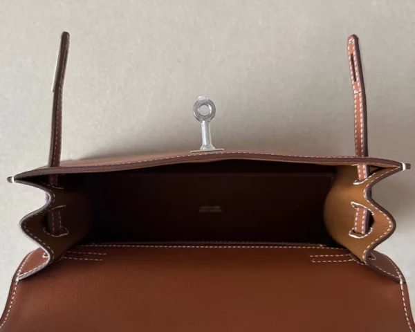 742357015185238-jpg Hermès Kelly Dance Swift CK37 Golden Brown Silver Hardware 22cm Full Handmade