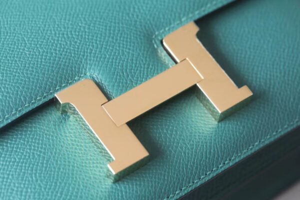Hermès Constance Epsom Z6 Malachite green Gold Hardware 18cm Full Handmade