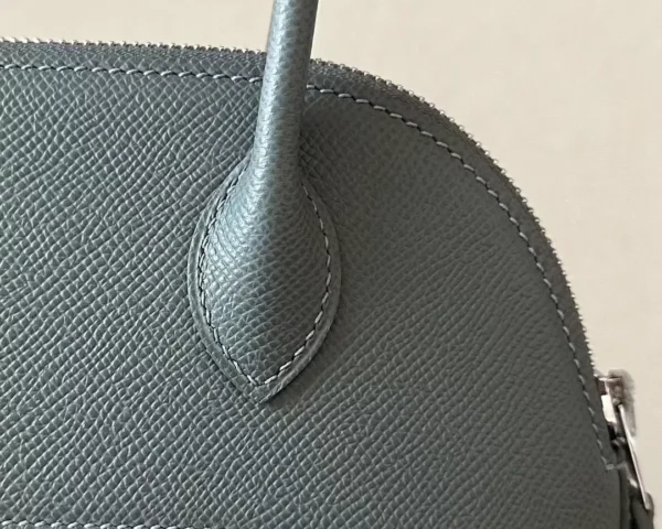 Hermès Bolide Epsom 63 Almond green Silver Hardware 27cm Full Handmade