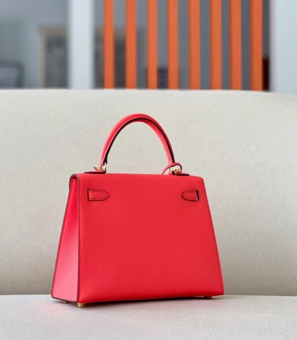 762b8bfa4a2a2a9 Hermes Kelly Epsom T5 Watermelon red Gold Hardware 25cm Full Handmade