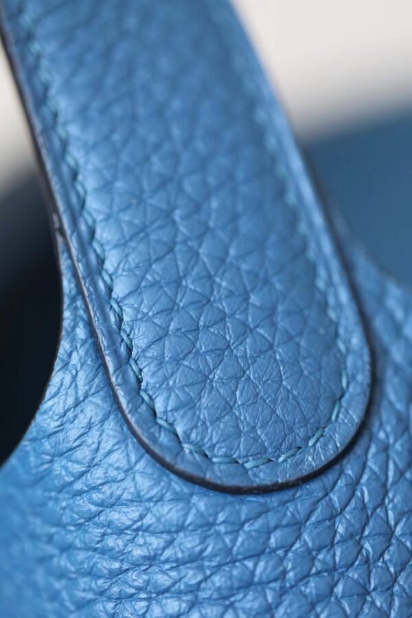 Hermès picotin TC S4 Deep Blue Silver Hardware 18cm Full Handmade