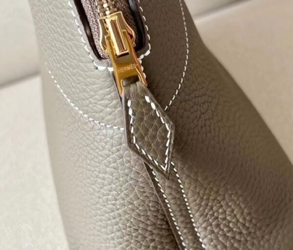 Hermes Bolide TC Etoupe Grey Gold Hardware 26cm Full Handmade