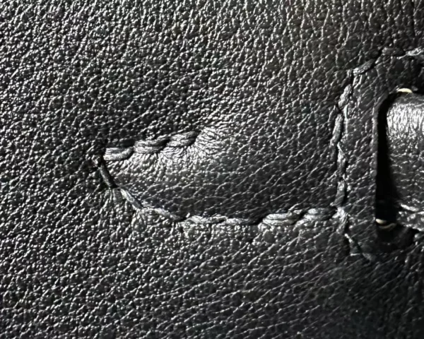 Hermès Kelly dolly Swift CK89 Black & 4A Coffee Silver Hardware 16cm Full Handmade