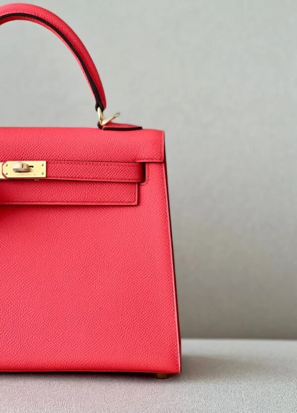 7b9e244598ca68c Hermes Kelly Epsom T5 Watermelon red Gold Hardware 25cm Full Handmade