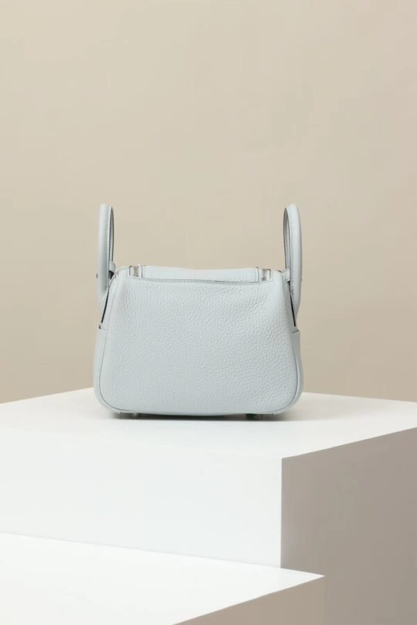 GPC Mode Lindy clemence Leather 08 Light Blue Silver Hardware 19cm Full Handmade